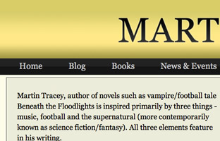 Martin Tracey Book Author Website